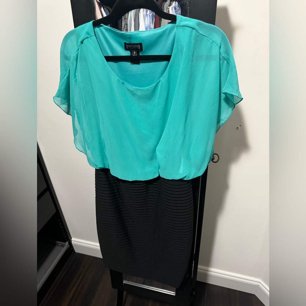Green mini dress
